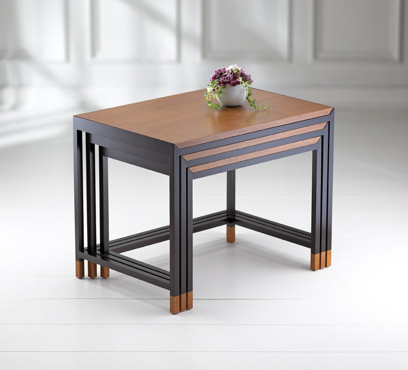 Mystic Nesting Tables with Wood Tops