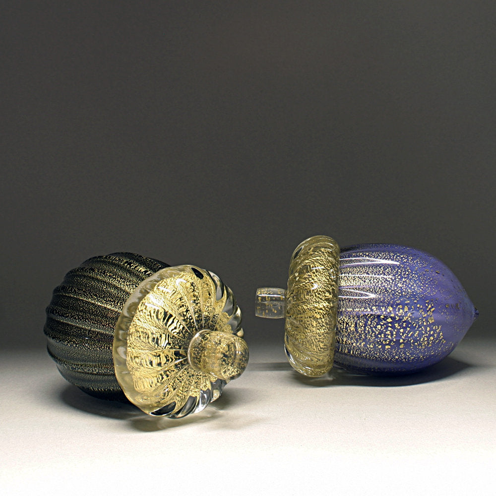 left to right: black, purple