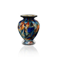 Blue Sunrise Squat Vase