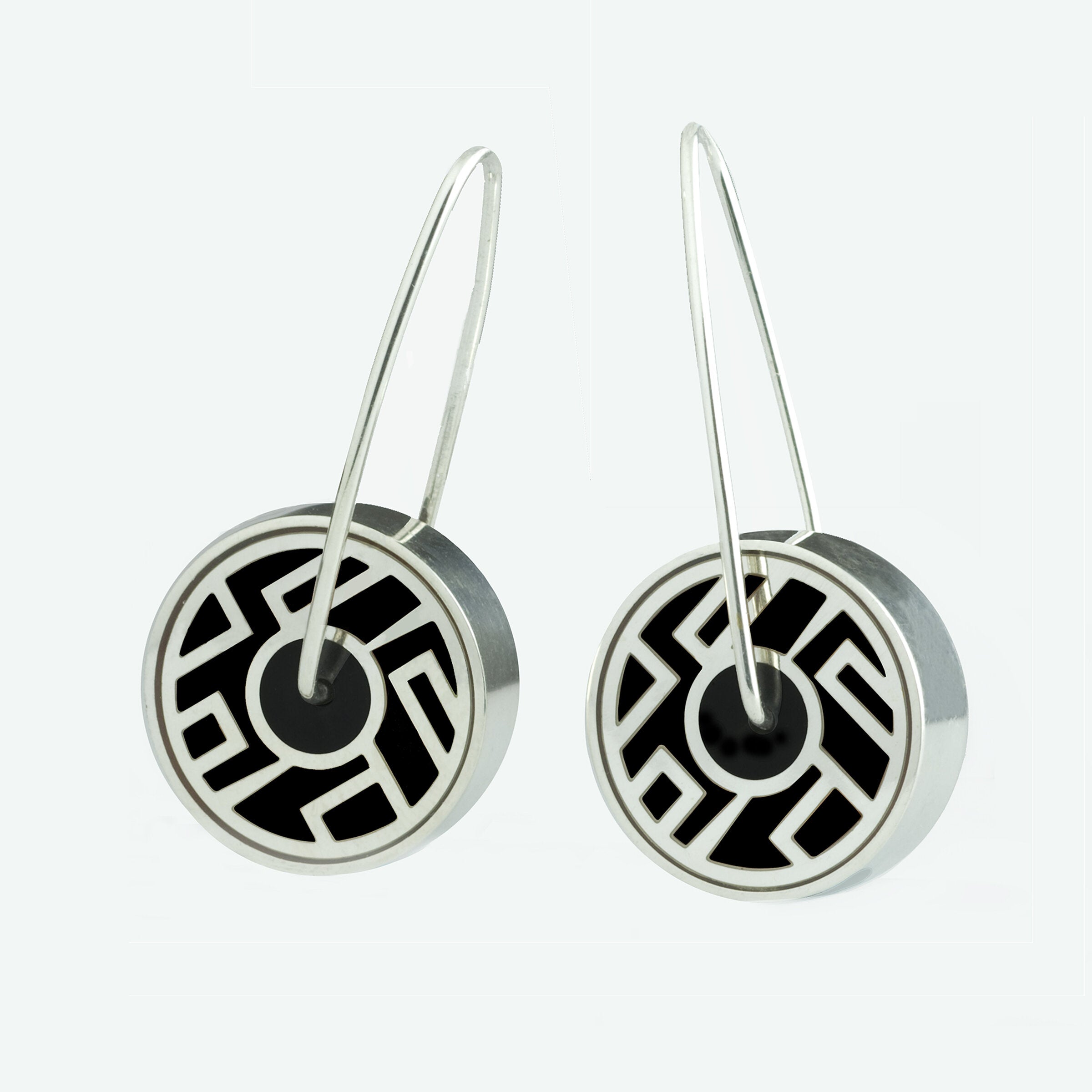 Geometric Pinwheel Earrings