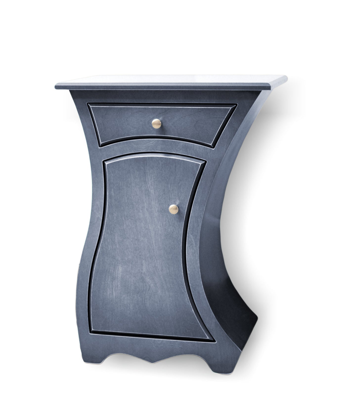 left-handed, slate stain