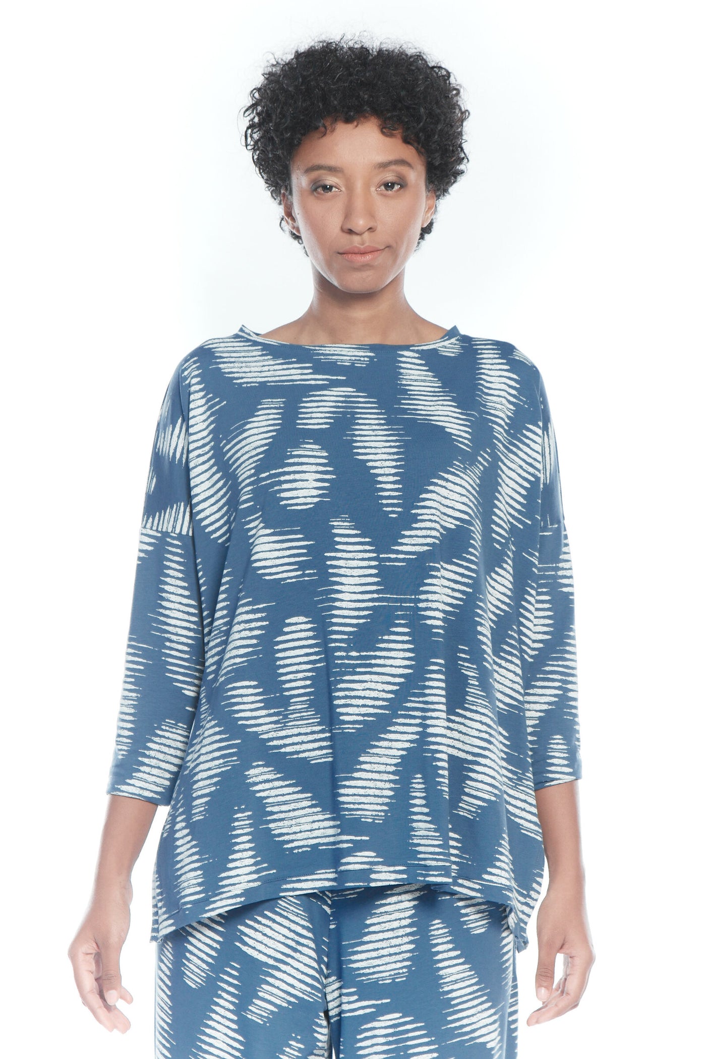 Azul Lotus Print