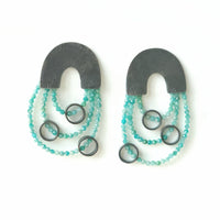 Carved Three Strand Arch Earrings