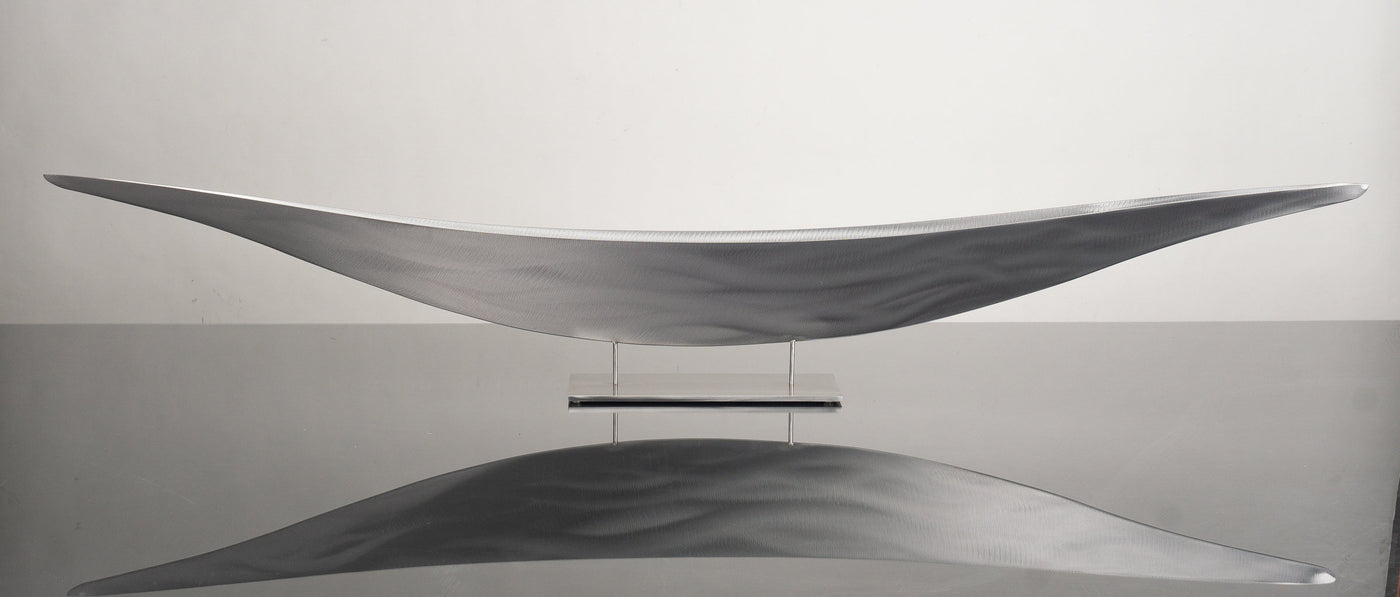 Silver Boat Sculpture
