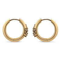 Trellis Knife Edge Huggie Earrings