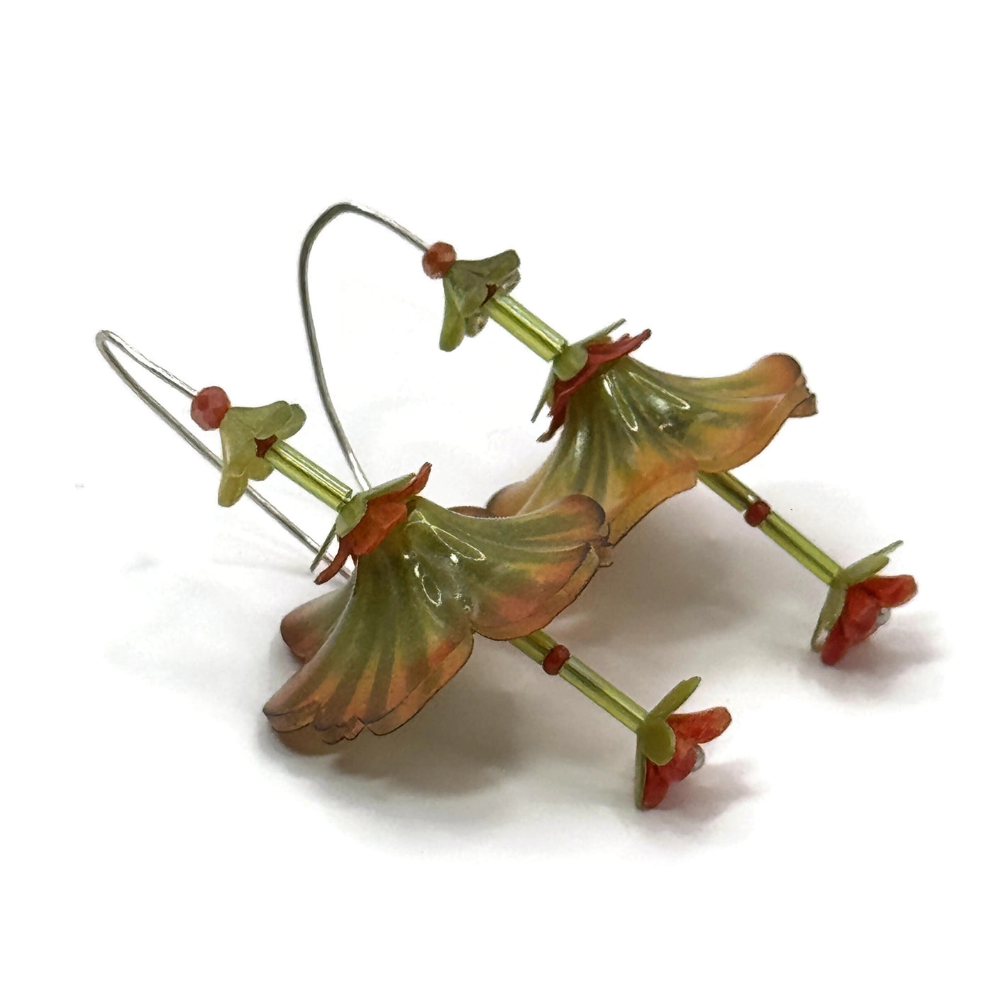 Short Nasturtium Earrings