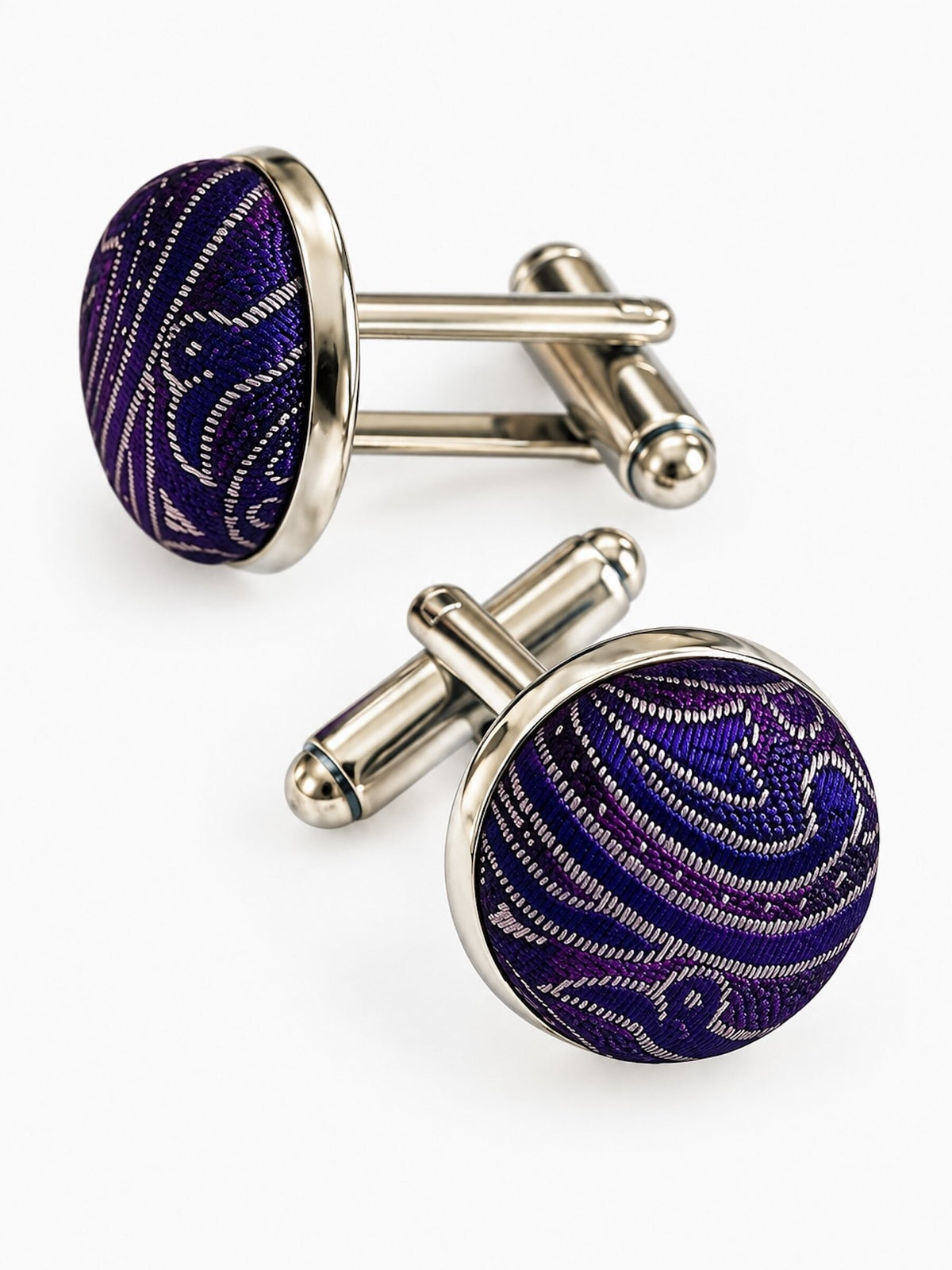 Vintage French Brocade Cuff Links