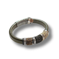 Tri-Color Leather Bracelet