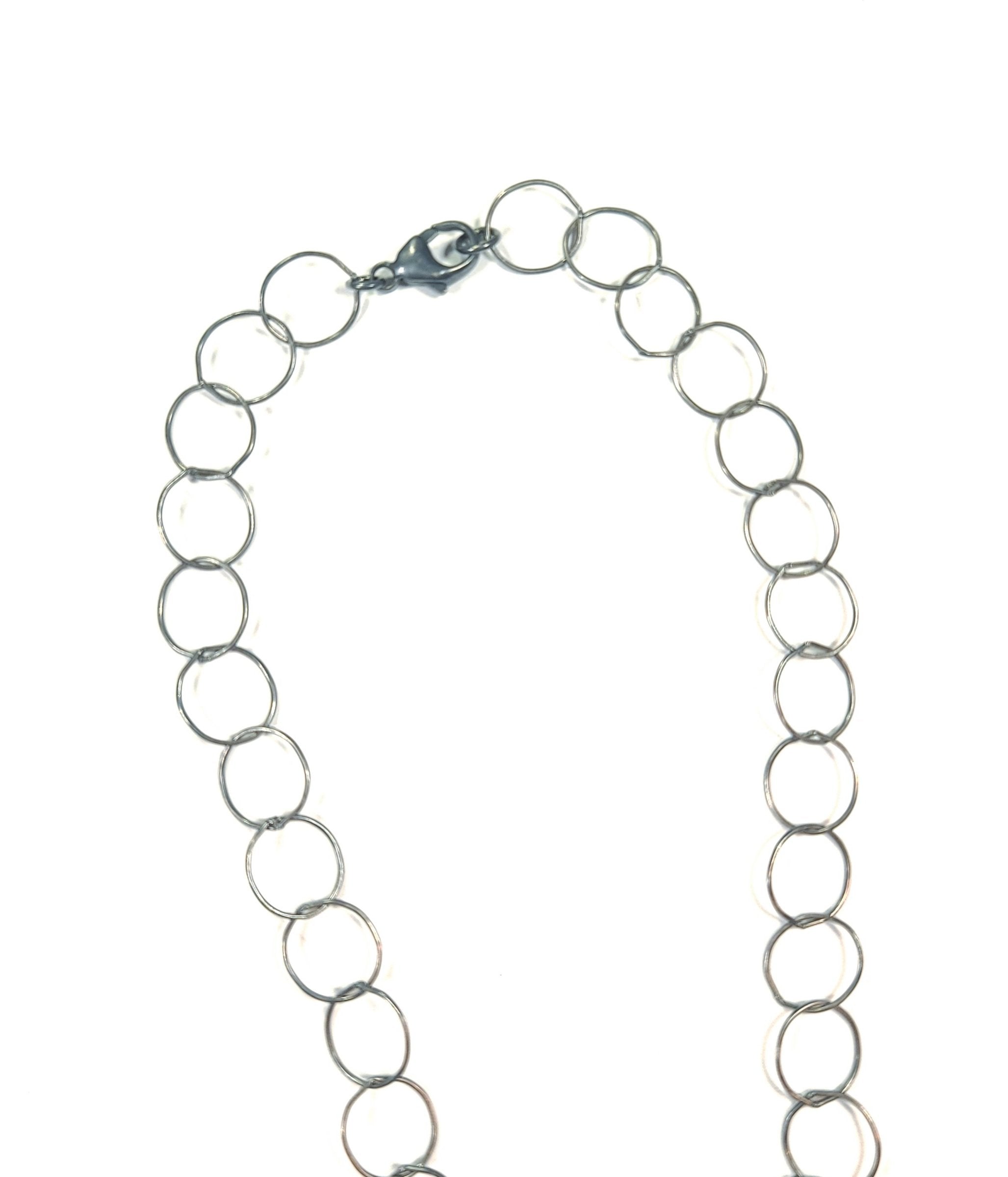 Black Rutile Orbit Necklace