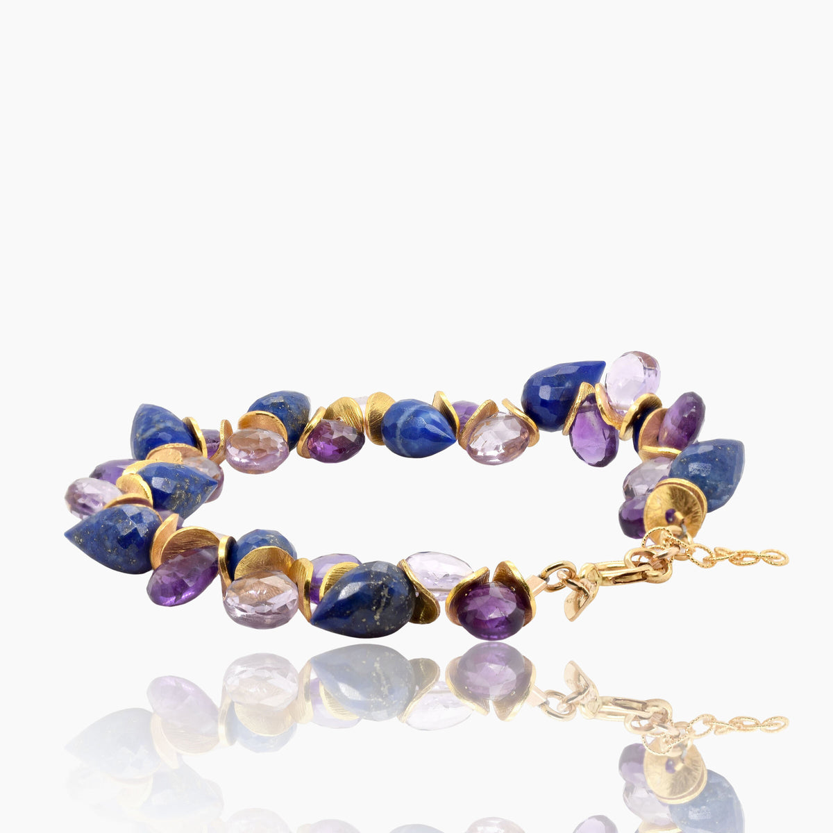Lapis & Amethyst Signature Bracelet