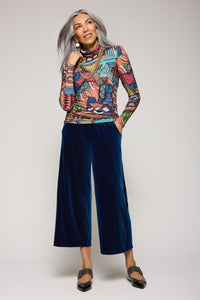 Velvet Serenity Cropped Pant