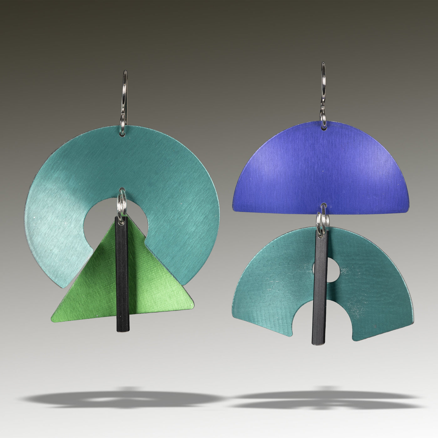 Turquoise, Green, Purple & Black