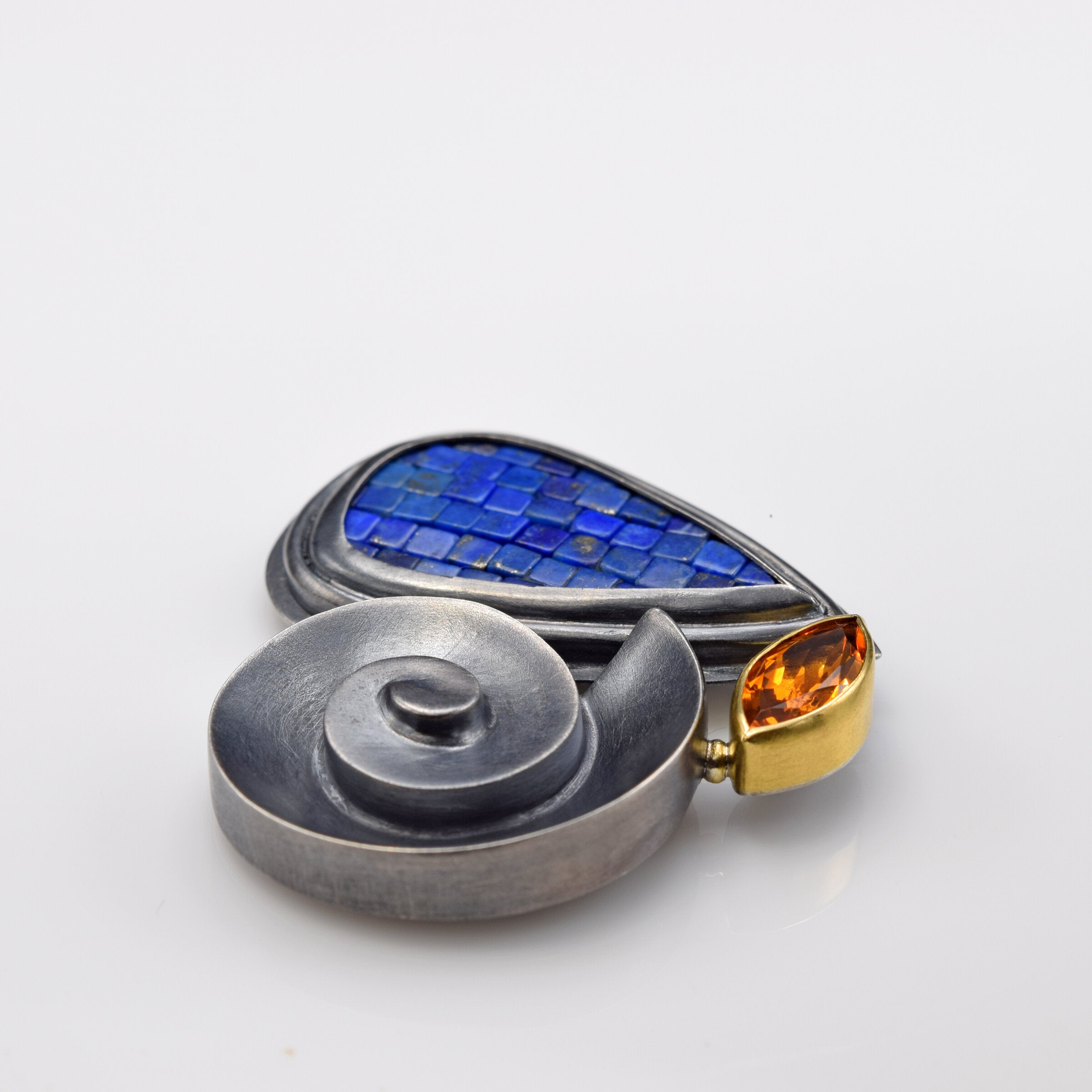 Sunlit Indigo Brooch