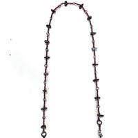 Garnet, Pearl & Fordite Necklace