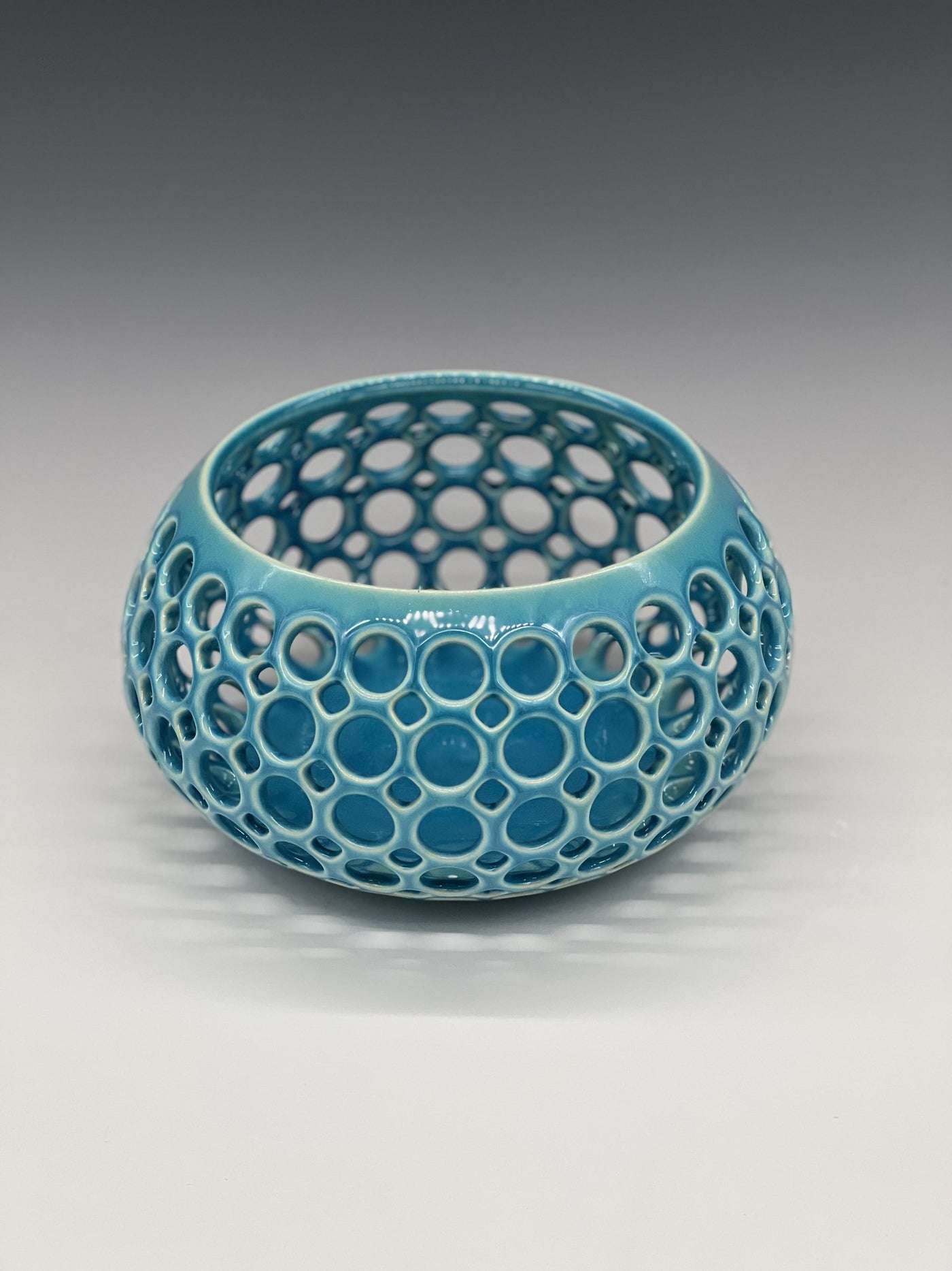 Low Turquoise Vessel
