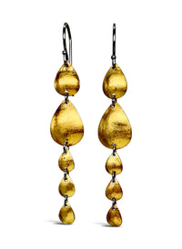 Cascading Teardrop Dangle Earrings