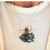 Blue & Orange Clownfish Pendant