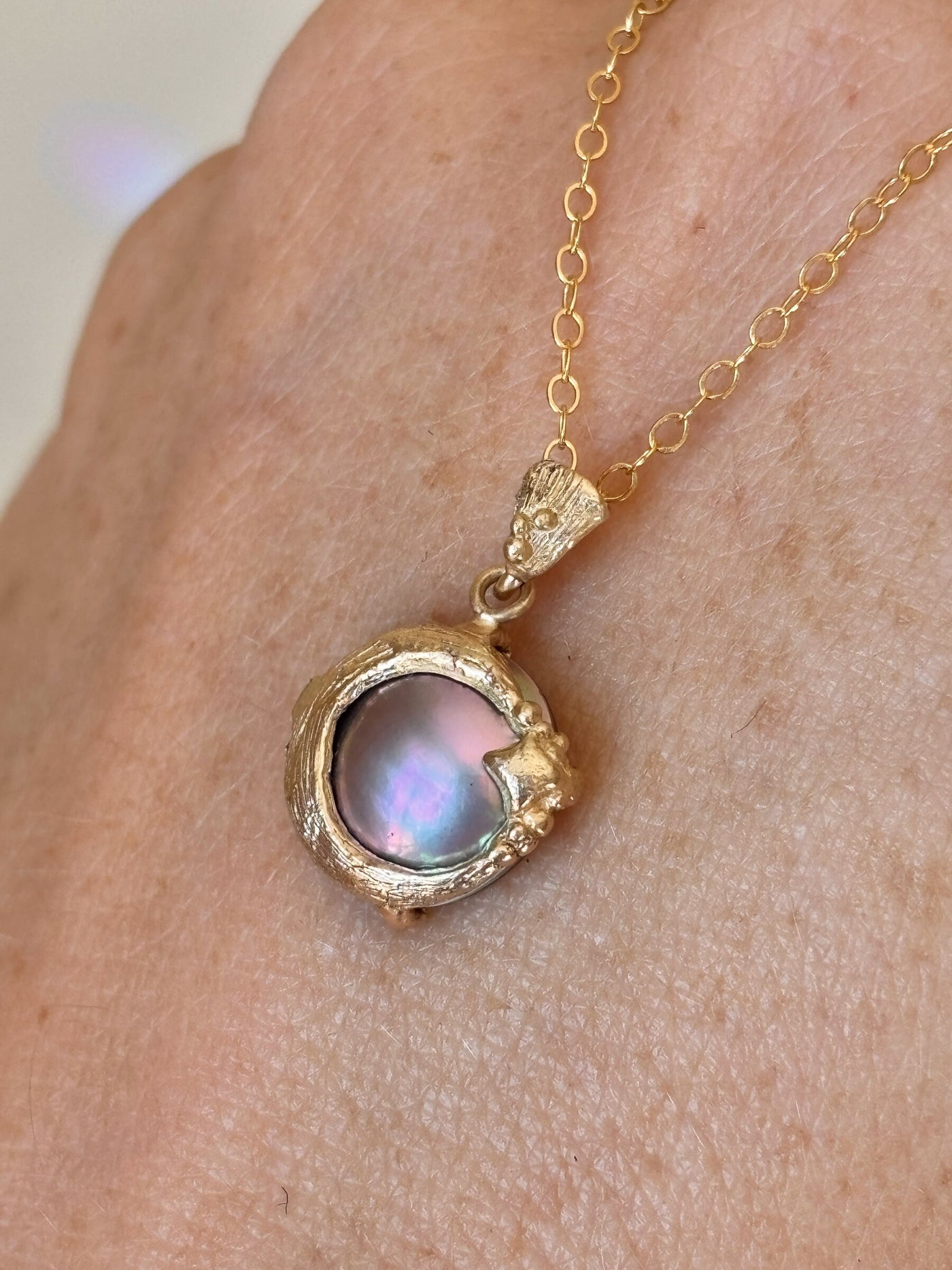 Moon's Daughter Pearl Pendant
