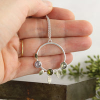 Mixed Metal Tourmaline Pendant