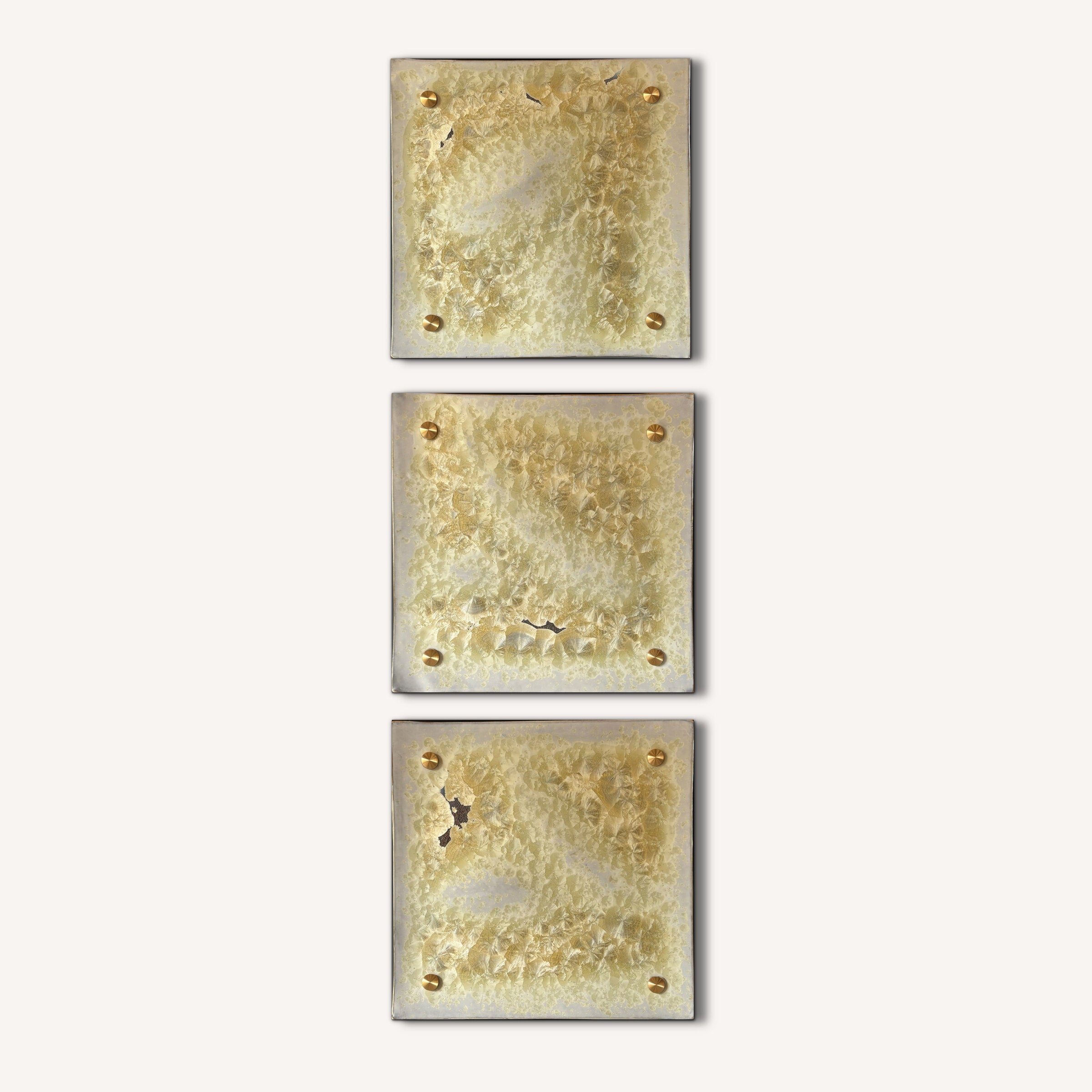 Crystalline Wall Square Set in Ivory
