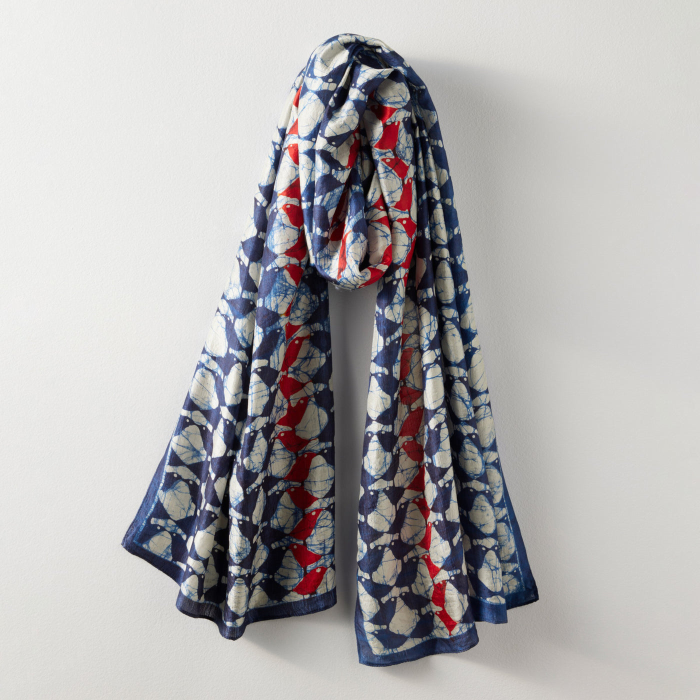 Batik Print Silk Scarf