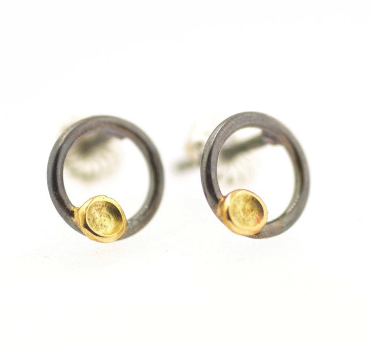 Lichen Circle Studs