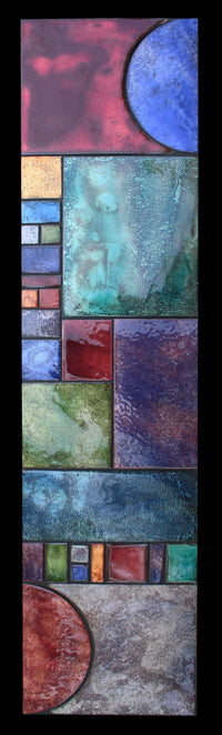Art Deco Half Sun Firescale Panel