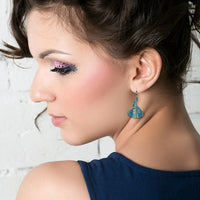 Waves Patina Earrings