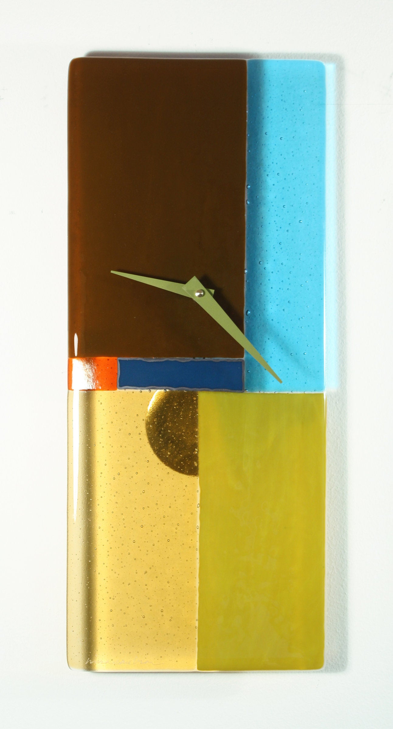 William Art Glass Pendulum Clock