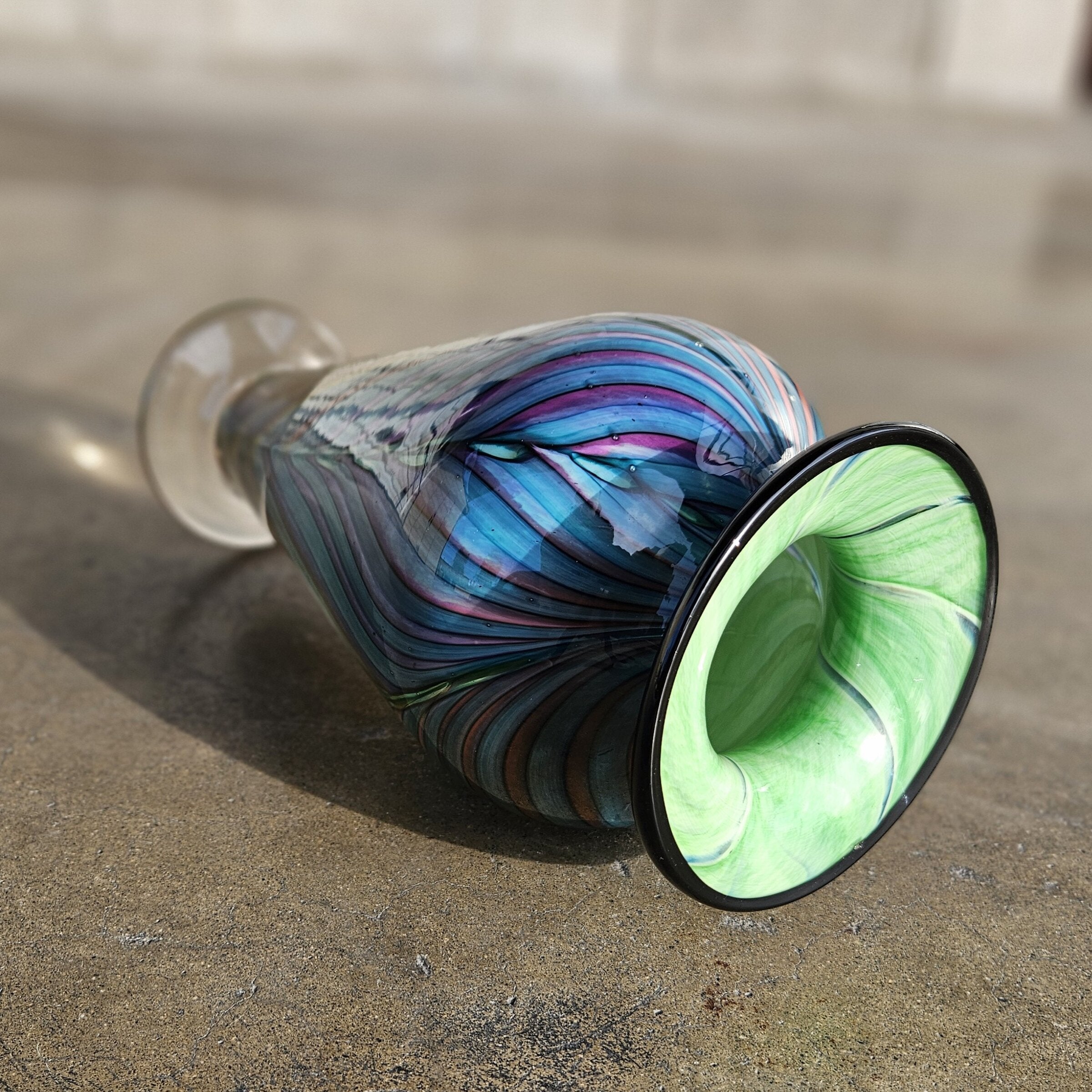 Feathered Tropical Vase