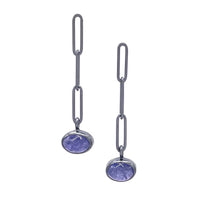 Mini Link Tanzanite Drop Earrings