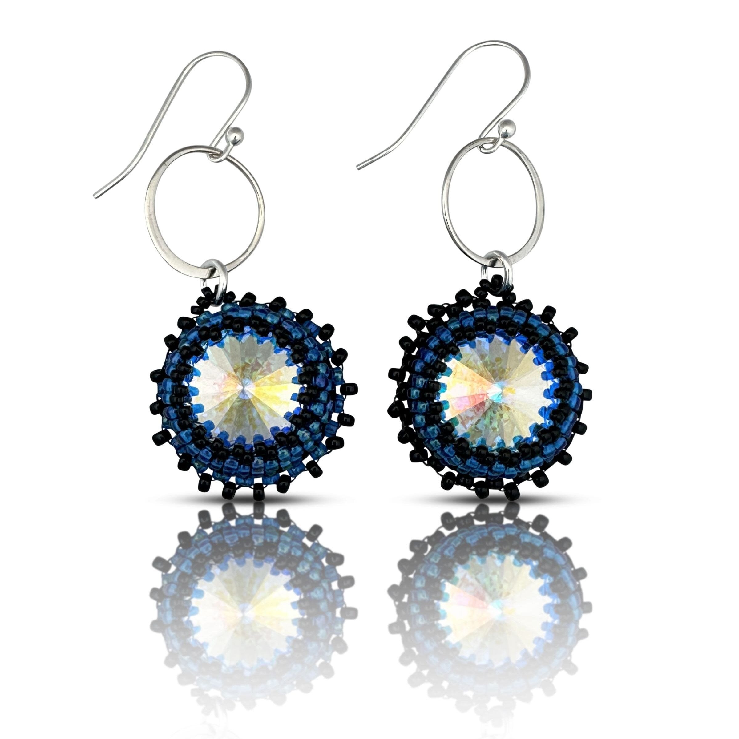 Crystal & Blue/Black Beads