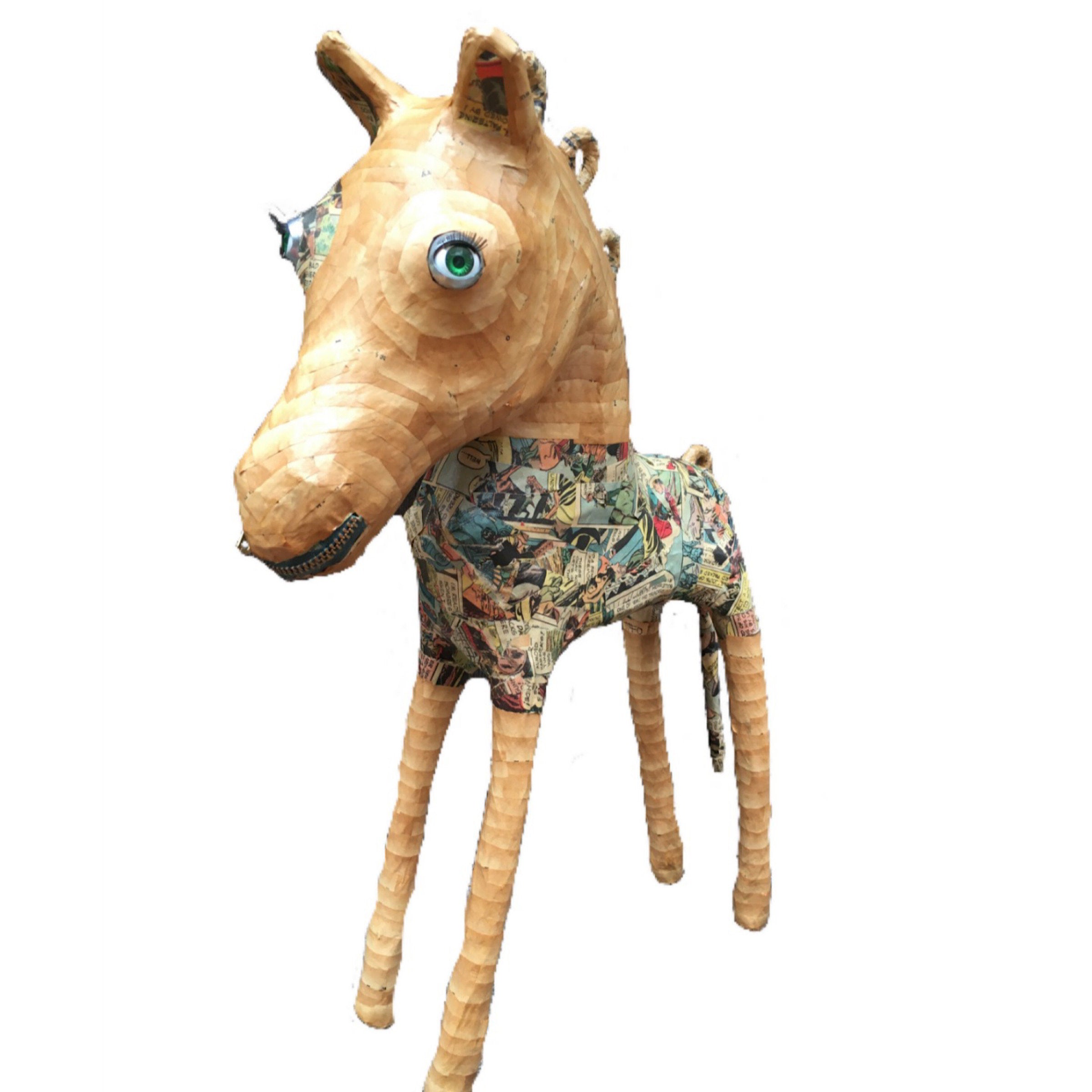 Green Eyed Zippered Horse