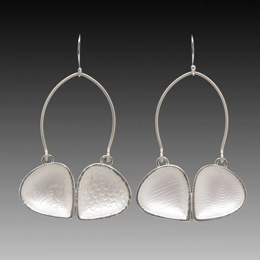 Double Dangly Leaf Earrings