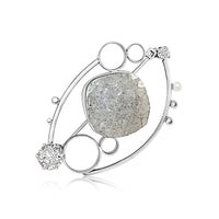 Quartz Crystal Constellation Pin