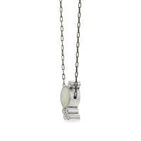 Sterling Silver with White Concrete
