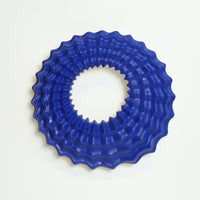 Echo Wall Sculpture in Cobalt