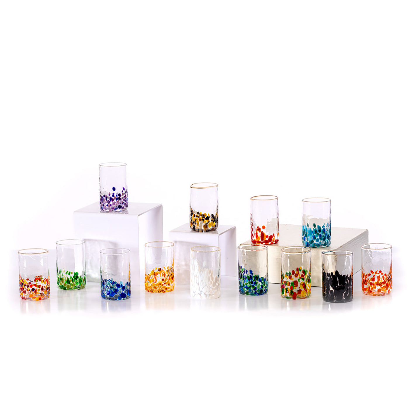 Pair of Half Full Shot Glasses