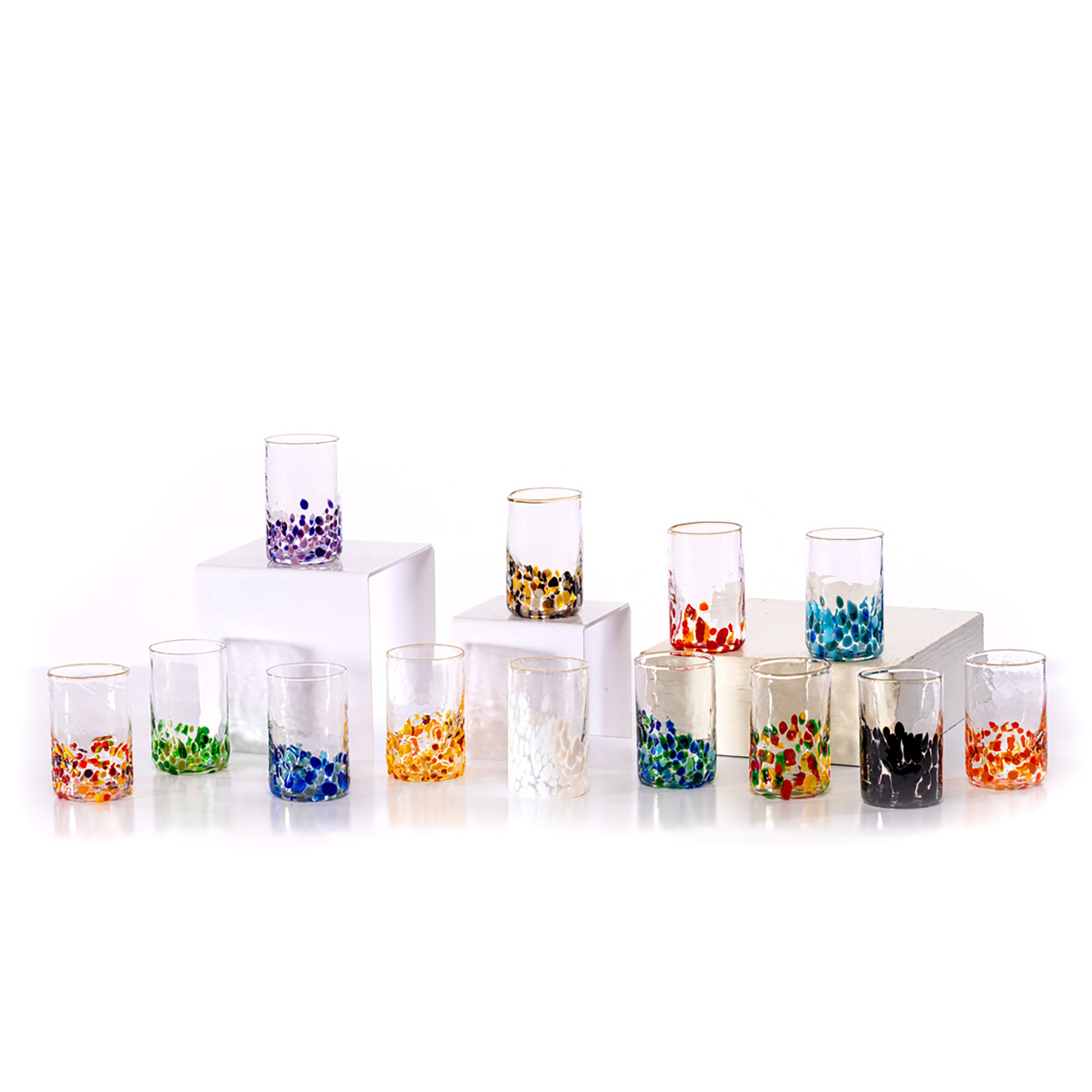 Pair of Half Full Shot Glasses
