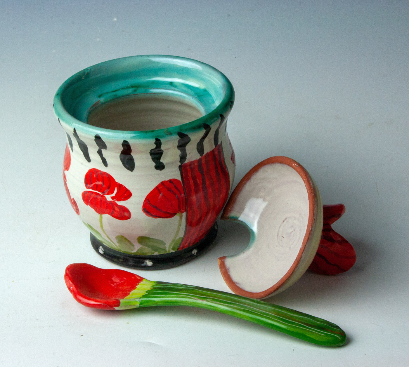 Poppy Jar with Spoon