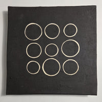 nine white rings