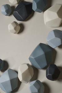 Geometric Wall Stones, Set of 36