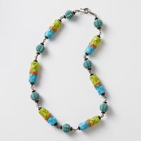 Turquoise Wasabi Combo Necklace