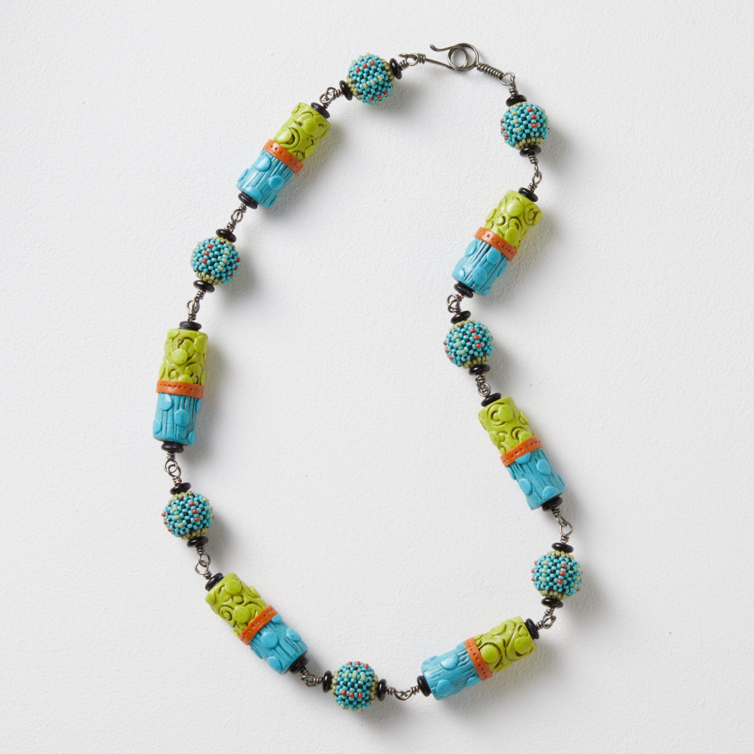 Turquoise Wasabi Combo Necklace