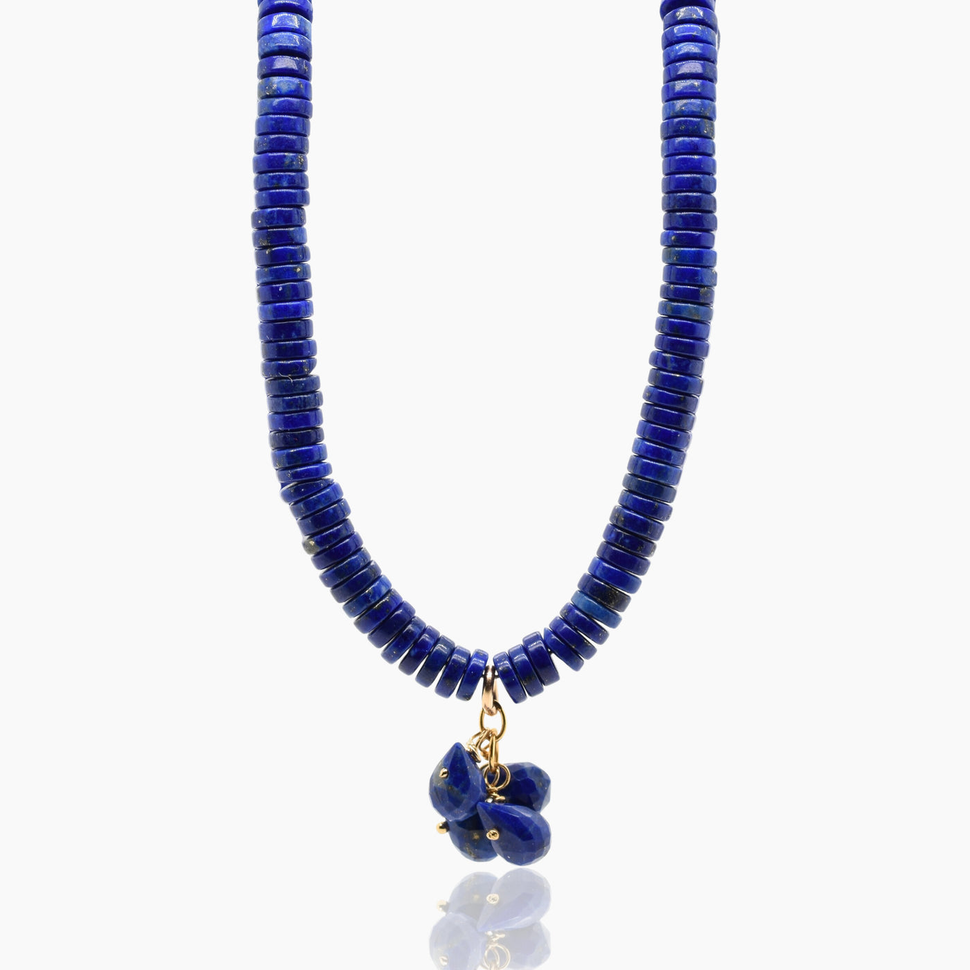 Lapis Necklace with Cluster