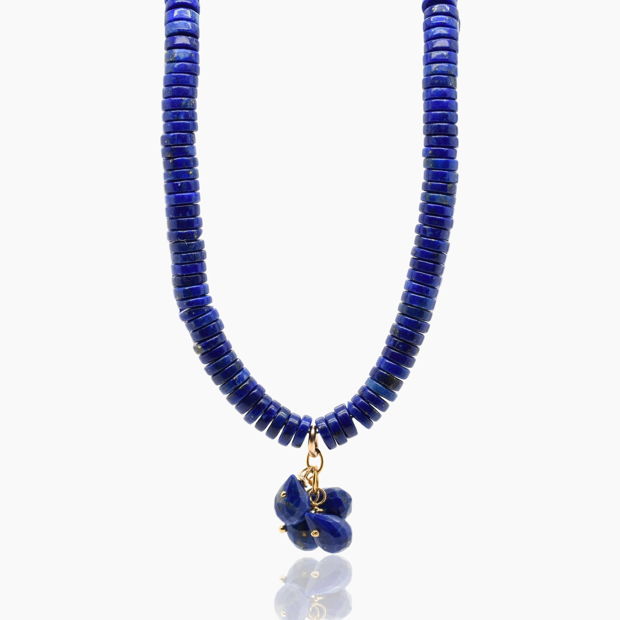 Lapis Necklace with Cluster