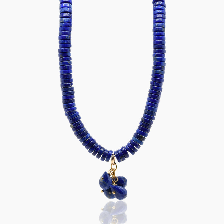 Lapis Necklace with Cluster