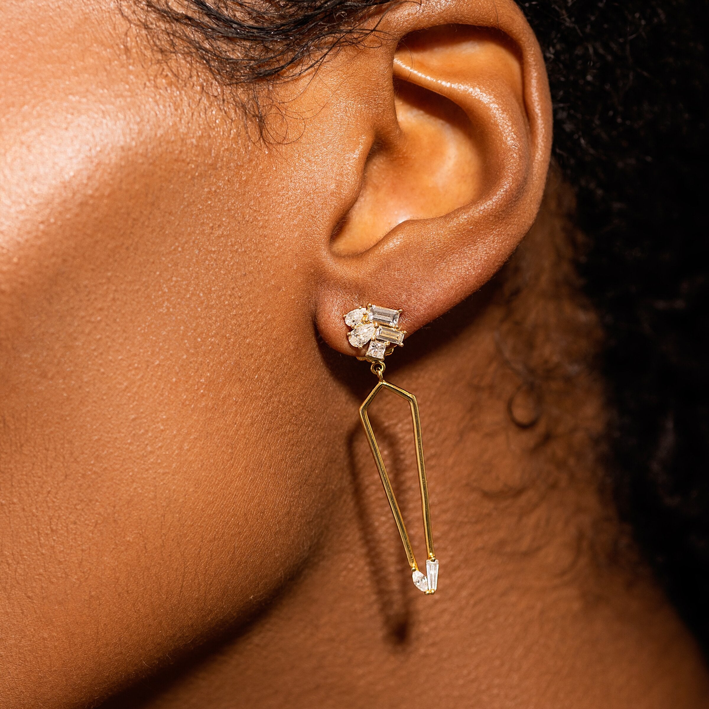 Shown with the Short Trellis Earring Tassels