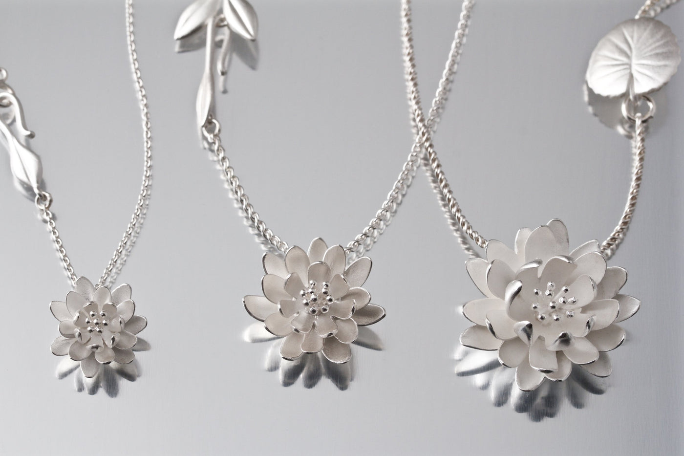 Silver Waterlily Pendant