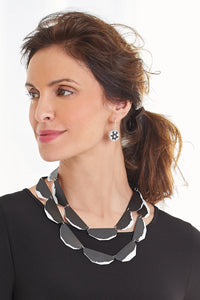shown with the polka dot earrings by melissa stiles